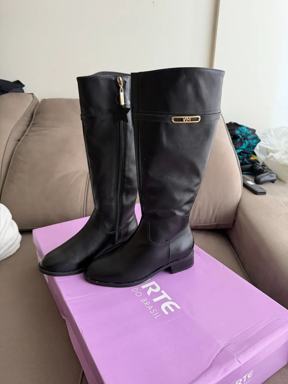 Bota Montaria de Couro Via Marte 34
