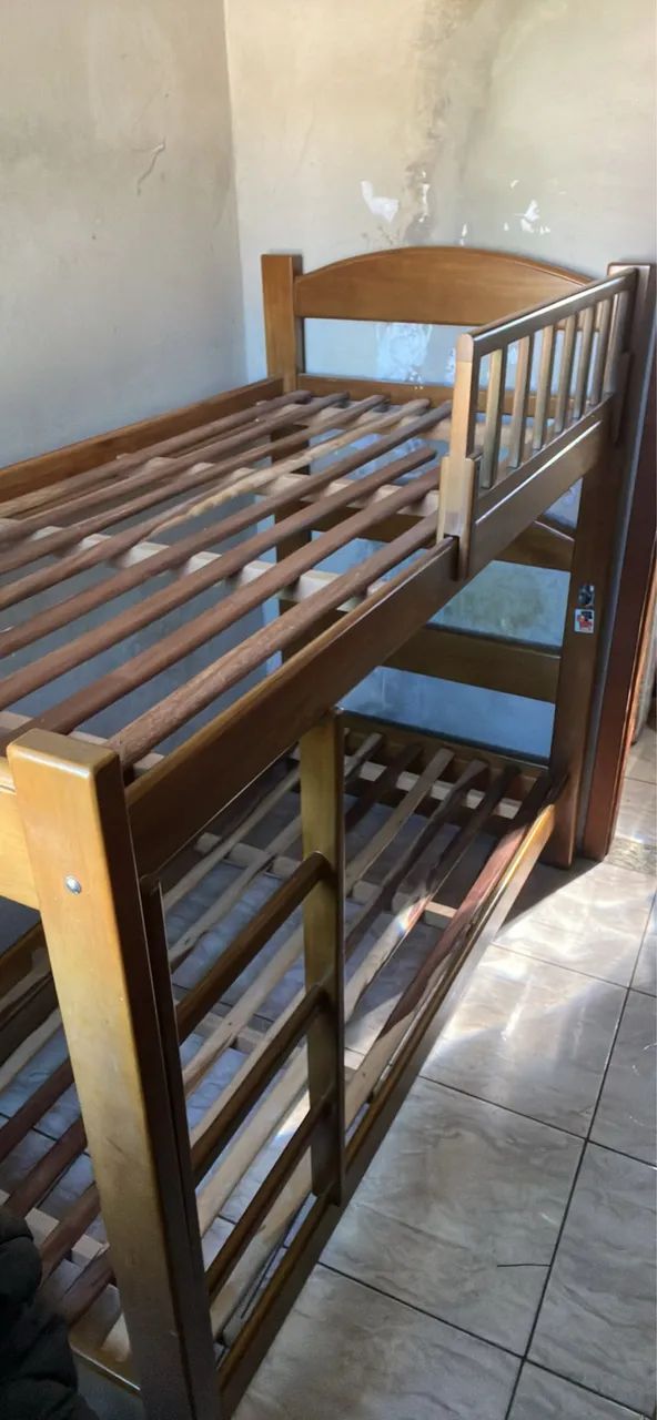 Cama beliche de madeira maciça reflorestada  - Foto 3