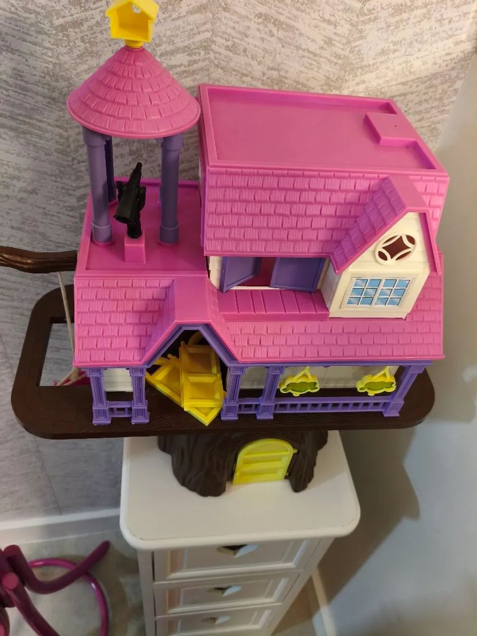 Kit quarto infantil, gavetinhas, casa boneca, cabideiro - Foto 5