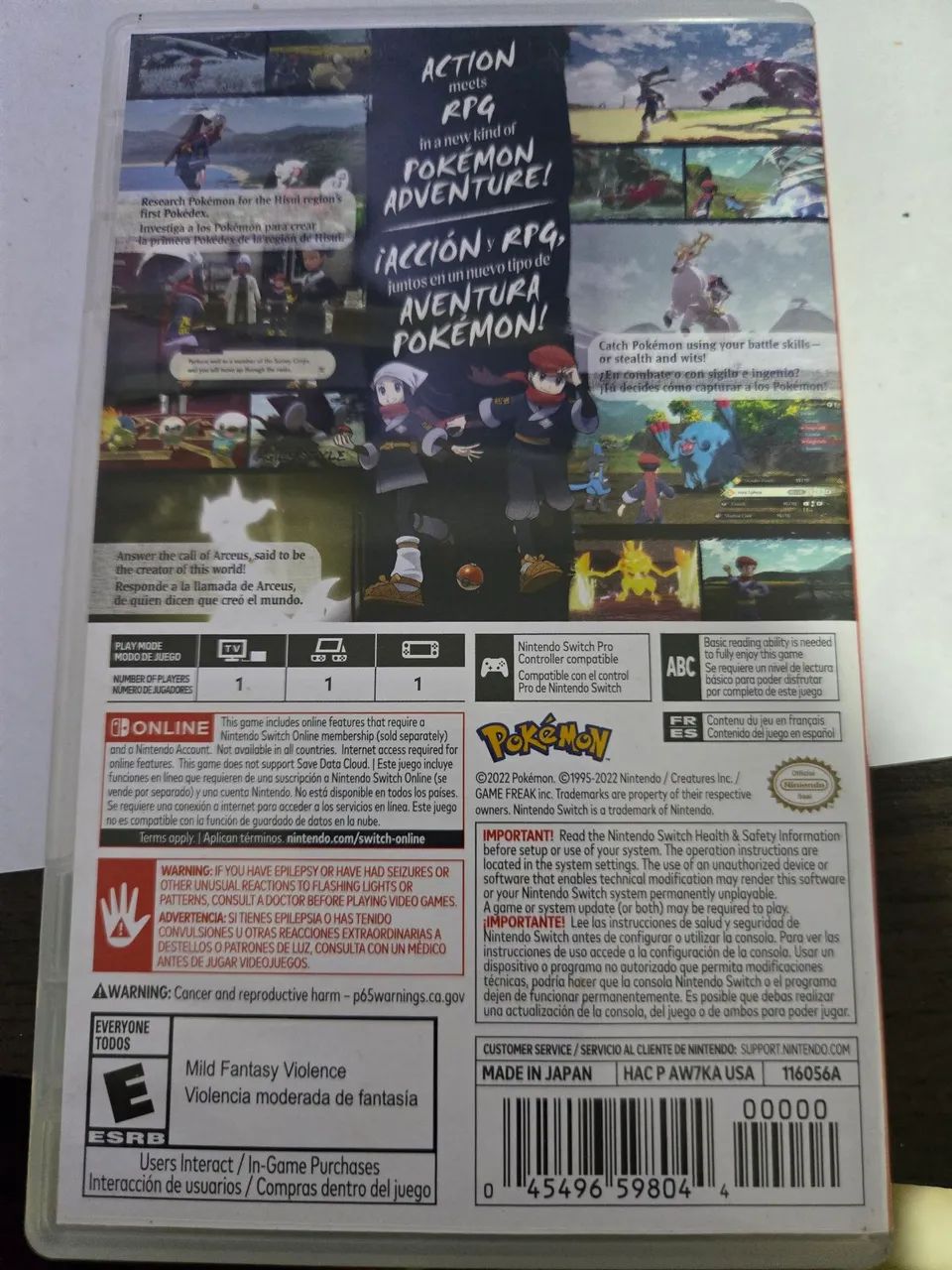 Jogo Pokemon Legends Arceus Switch 1 - Foto 2