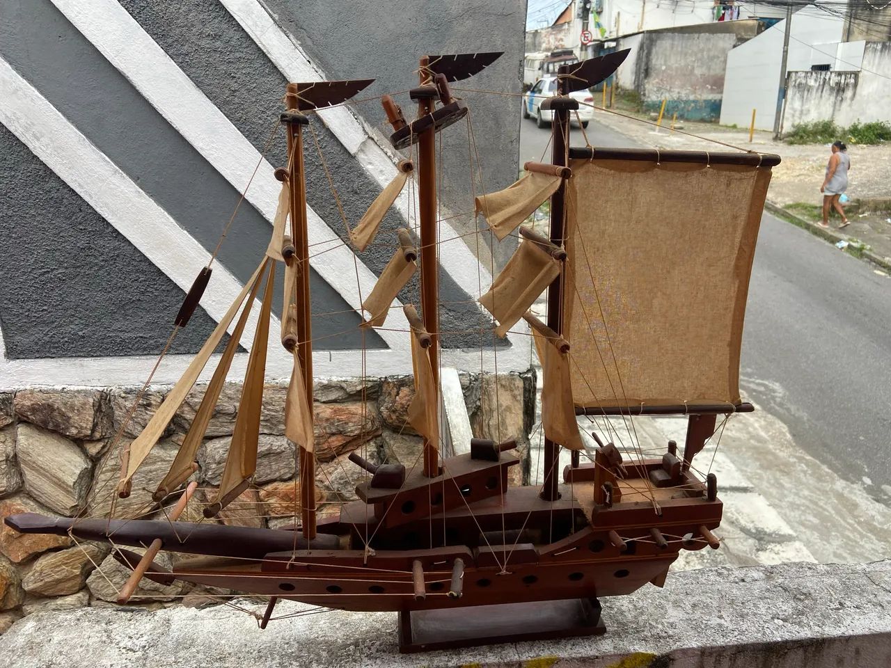 Barco de madeira artesanal  - Foto 2