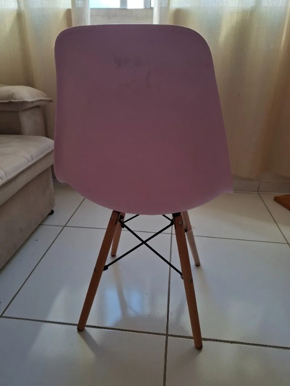 Cadeira Eiffel Rosa - Foto 2