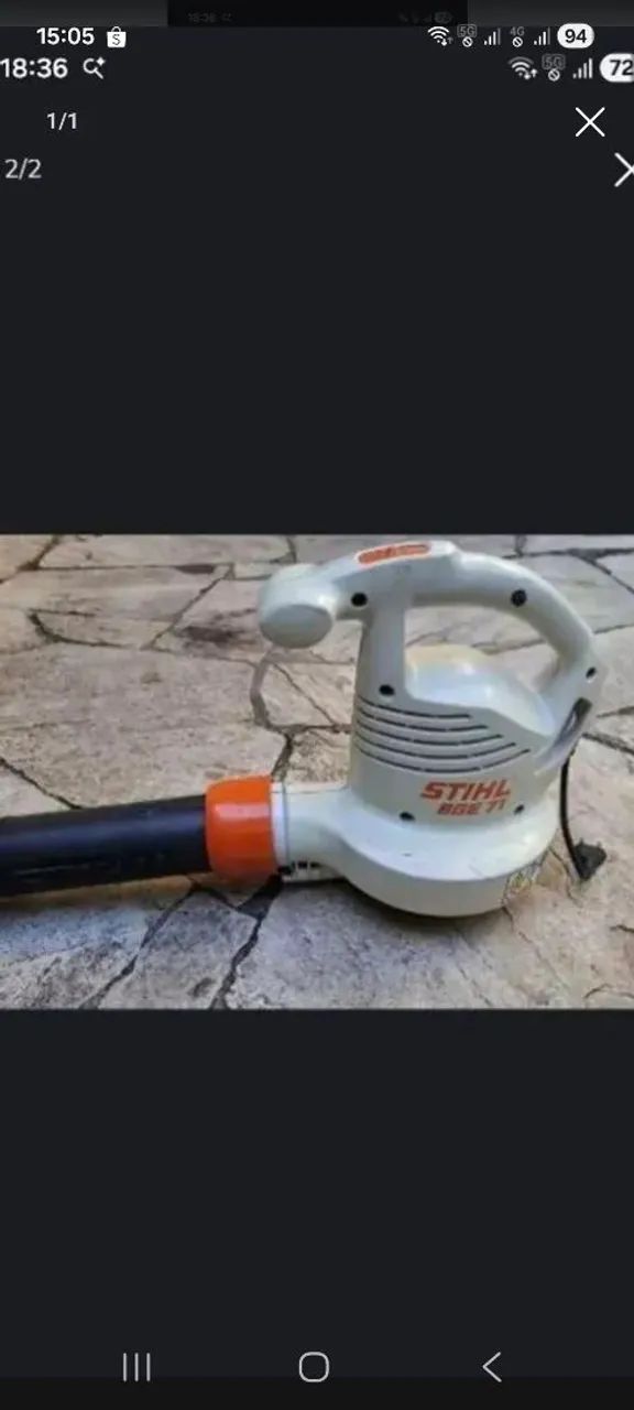 SOPRADOR DE FOLHAS STIHL. COM DEFEITO!