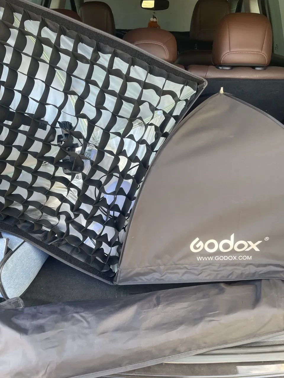 2 kit softbox godox + lampada e tripe