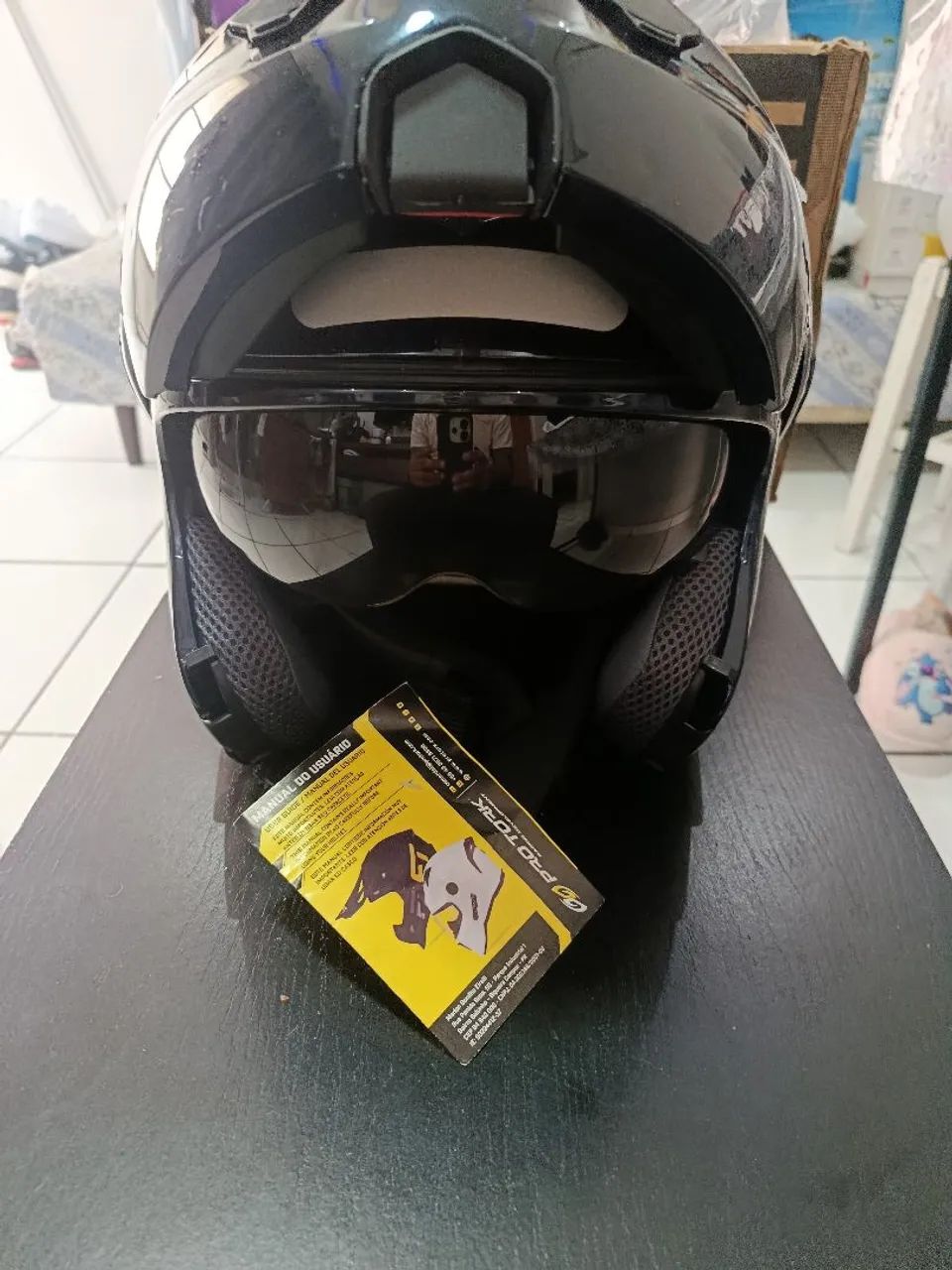 Capacete de moto pro Tork novo nunca usado ,vendo a  unidade ou lote . - Foto 3