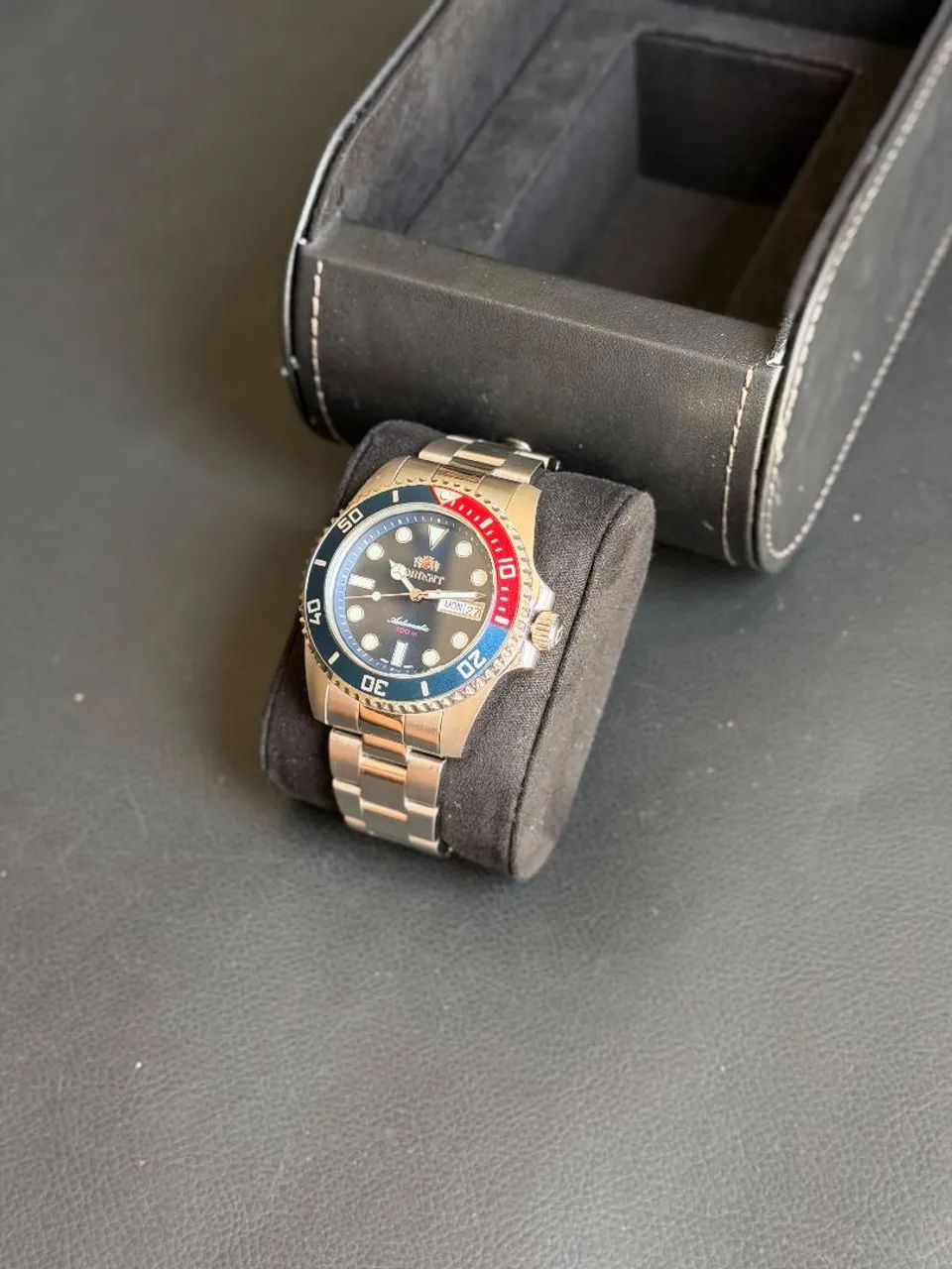 Relógio Orient Submariner Pepsi - Foto 2