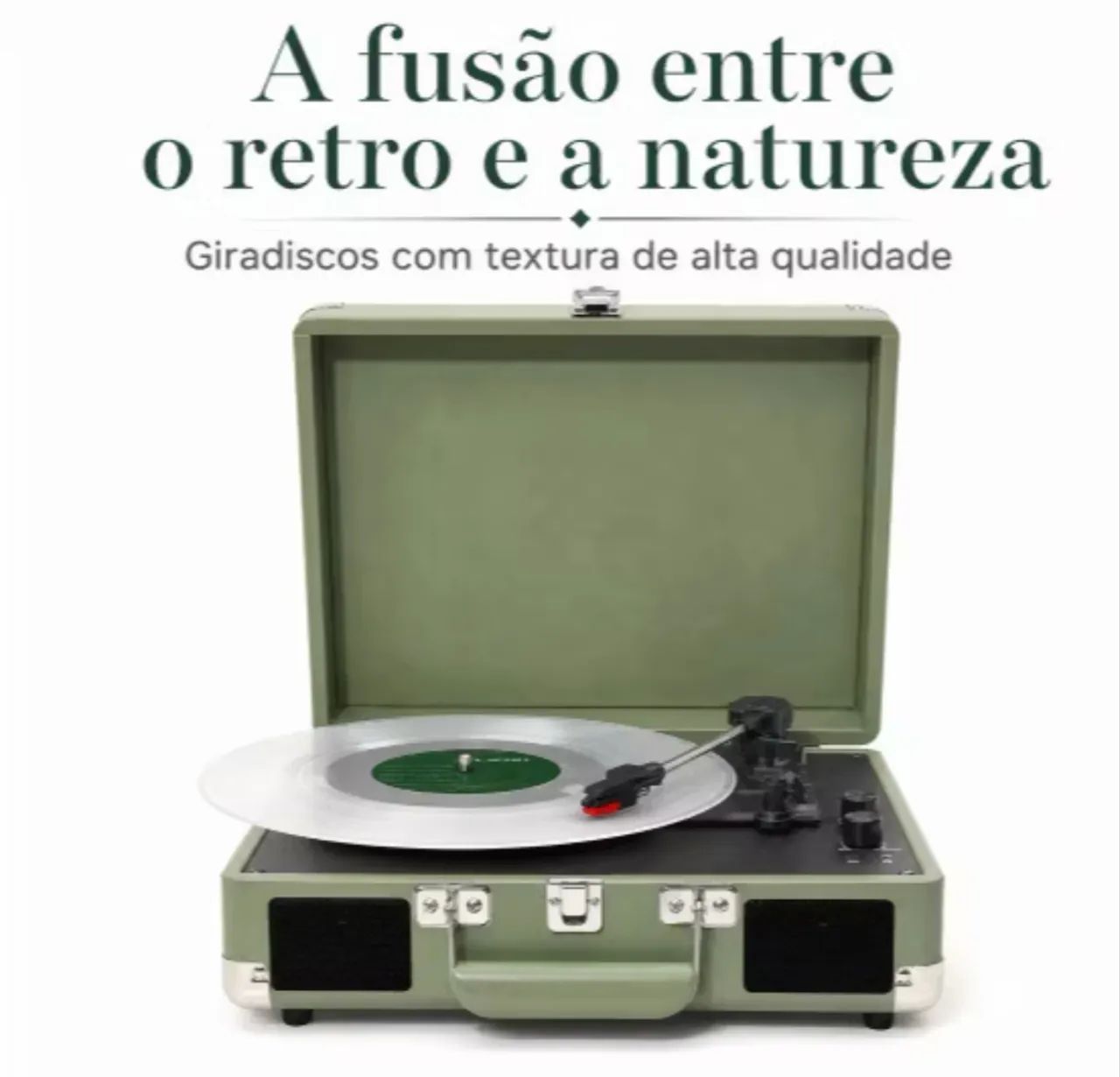 Toca vinil maleta retro - Foto 5