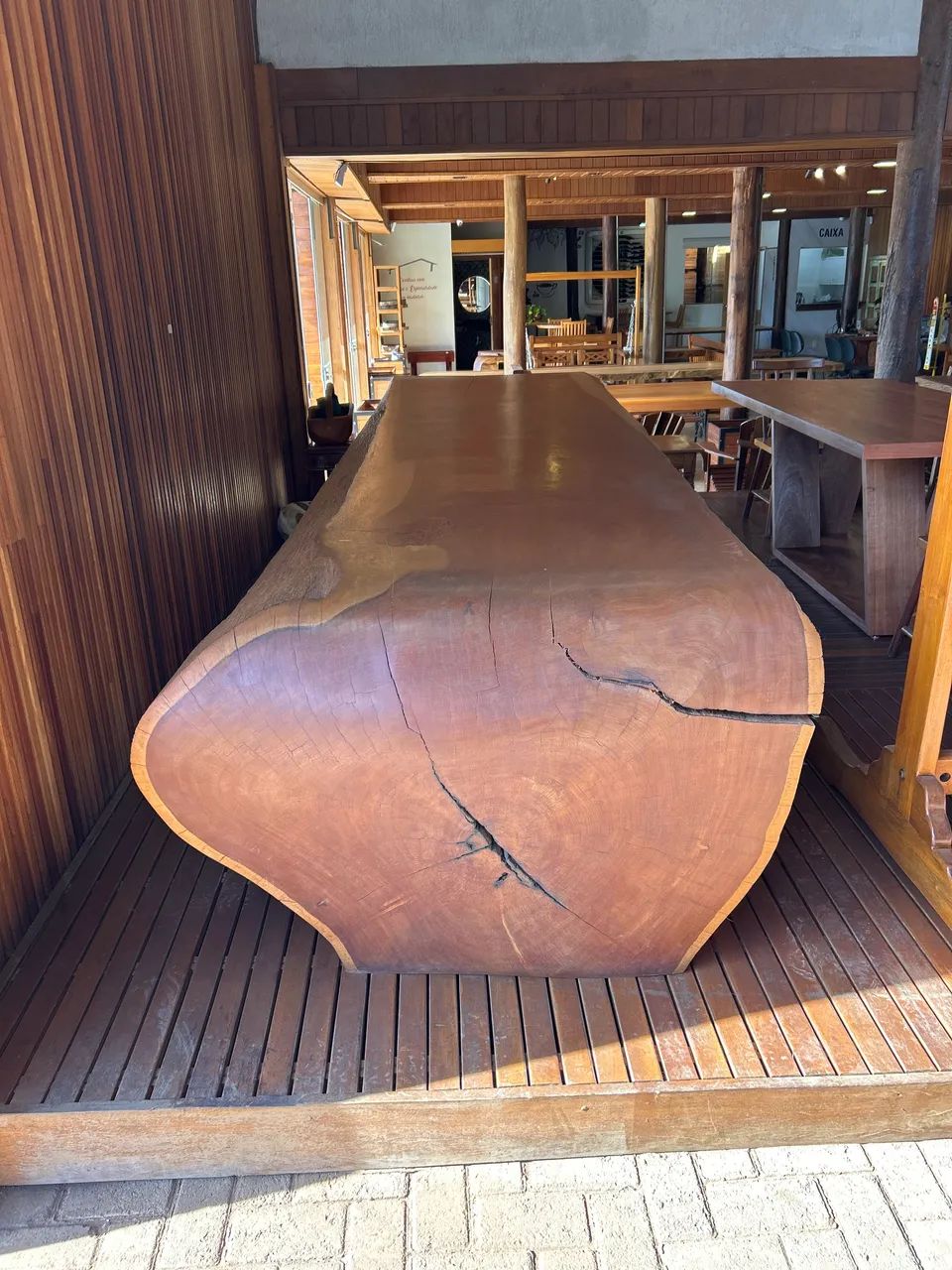 Mesa cascata e mesas com pés de ferro ou de madeira pequi e garapa  - Foto 2