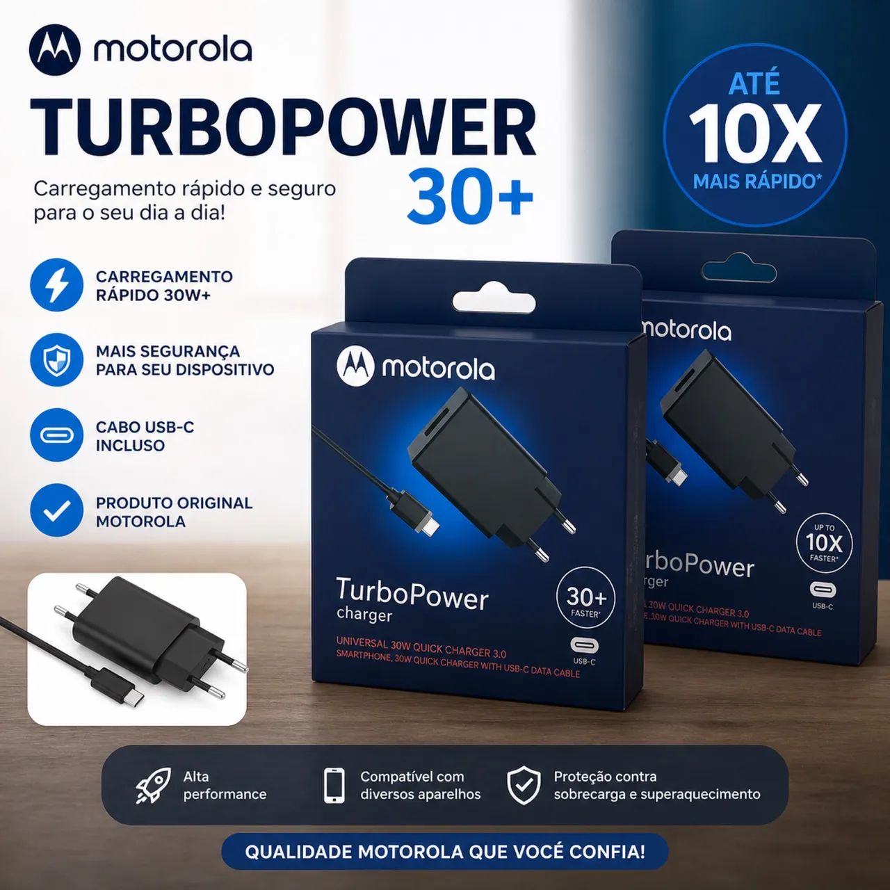 Carregador Motorola tipo C 