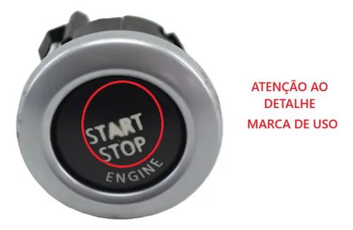 Botão Engine Start Stop Bmw 550 2009 Original Preto