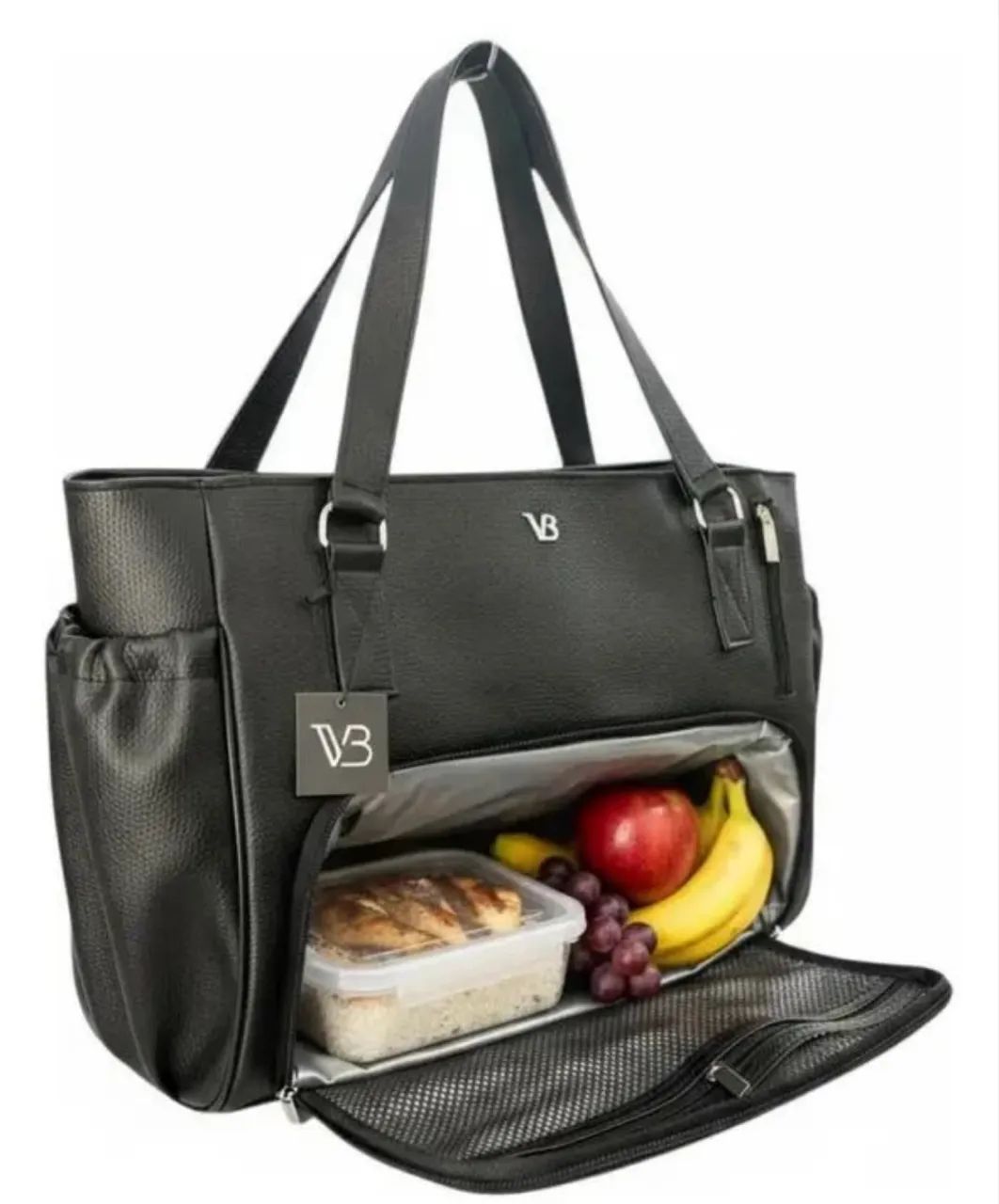 Bolsa grande para o dia a dia, com compartimento térmico e notebook - Foto 3