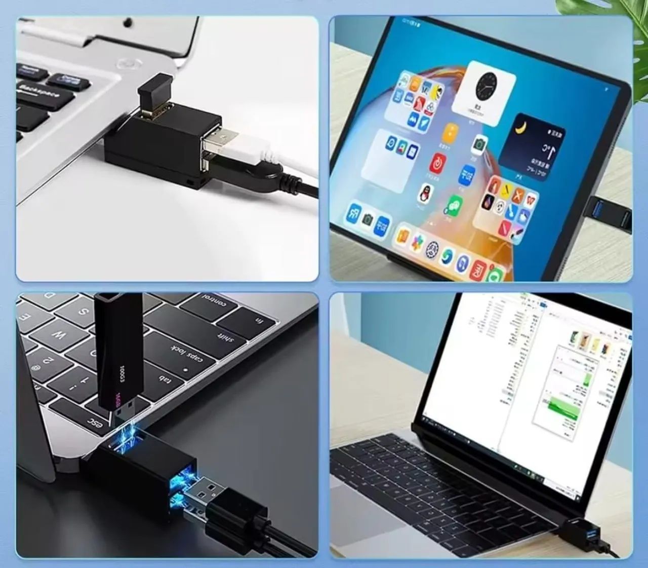 Hub Extensor USB 3 em 1 - Foto 3