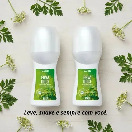 Kit Roll-On Erva Doce Desodorante Avon