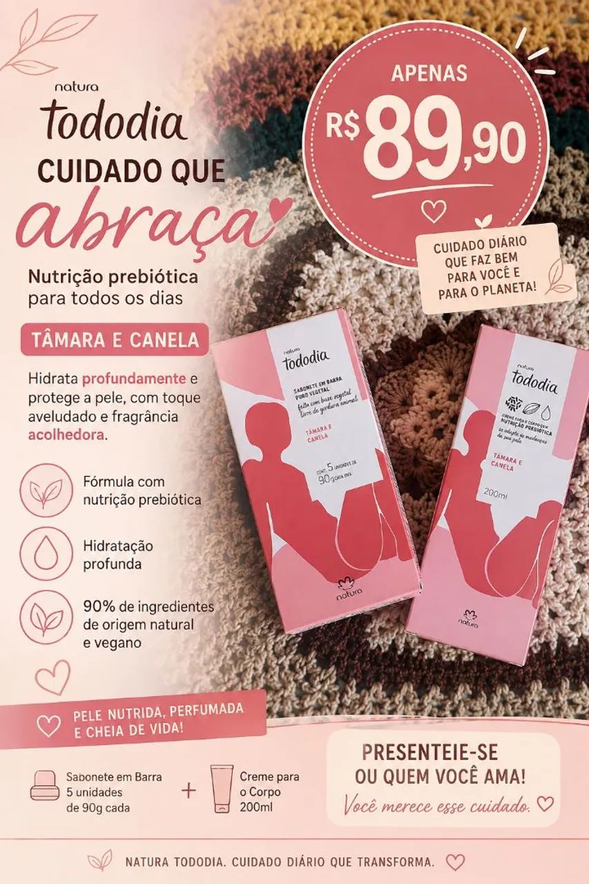 Kit Tamara e Canela Natura
