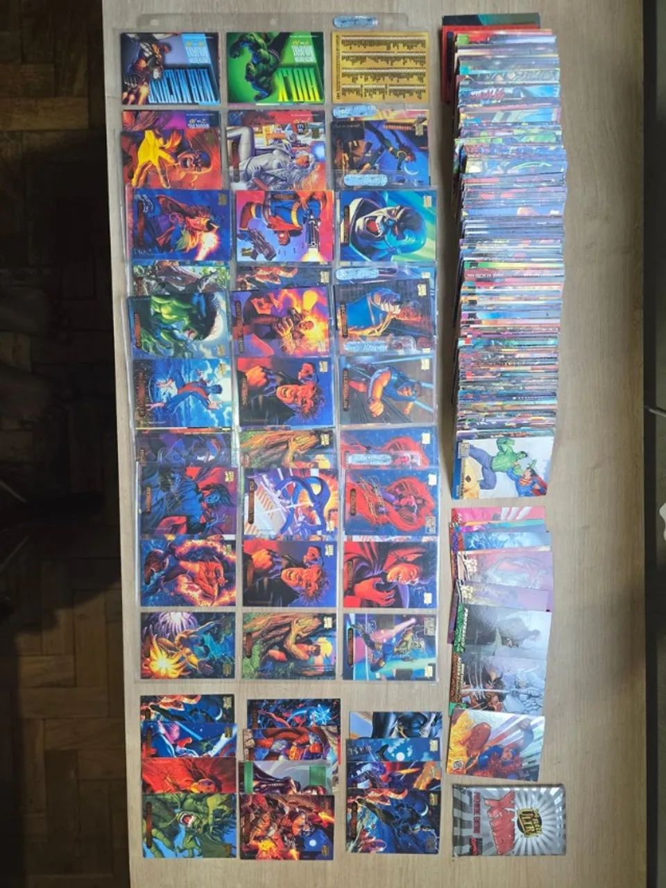 Lote Cards Raras Dc E Marvel 1992, 1993, 1994, 1995, Fleer