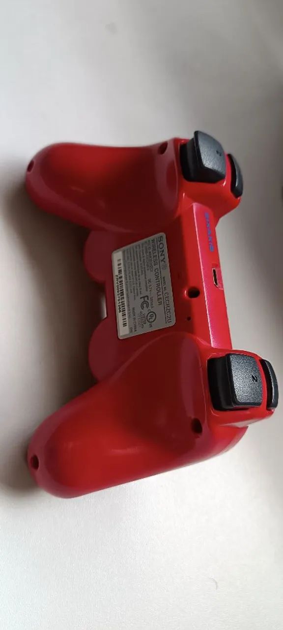 Controle PS3 Vermelho  - Foto 3