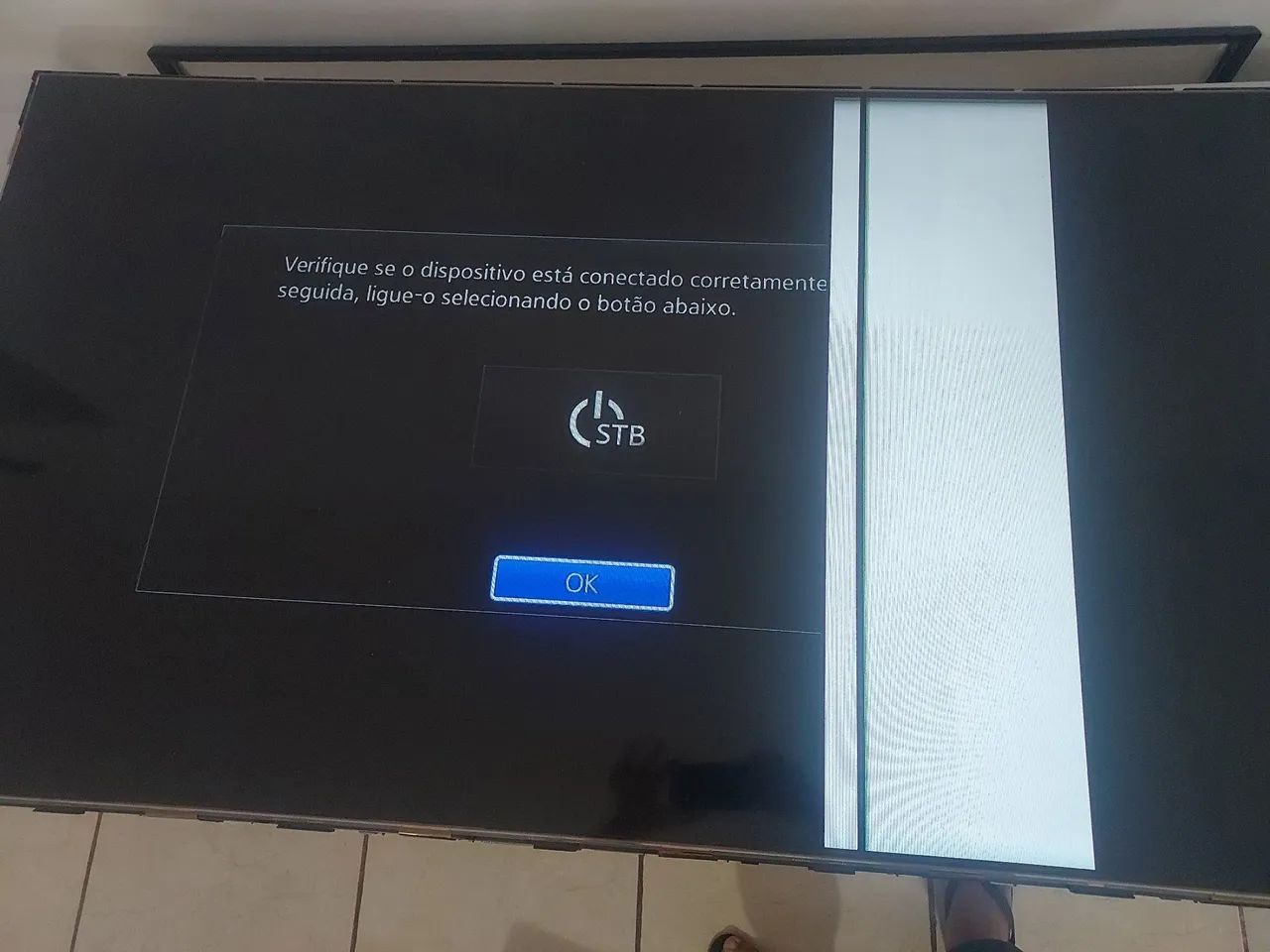 TV 55" para retirada de peças - Foto 2
