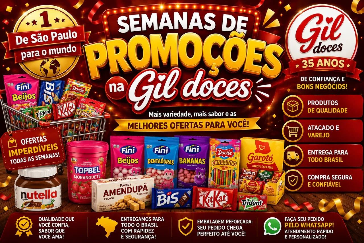 Gil doces varejo e atacado