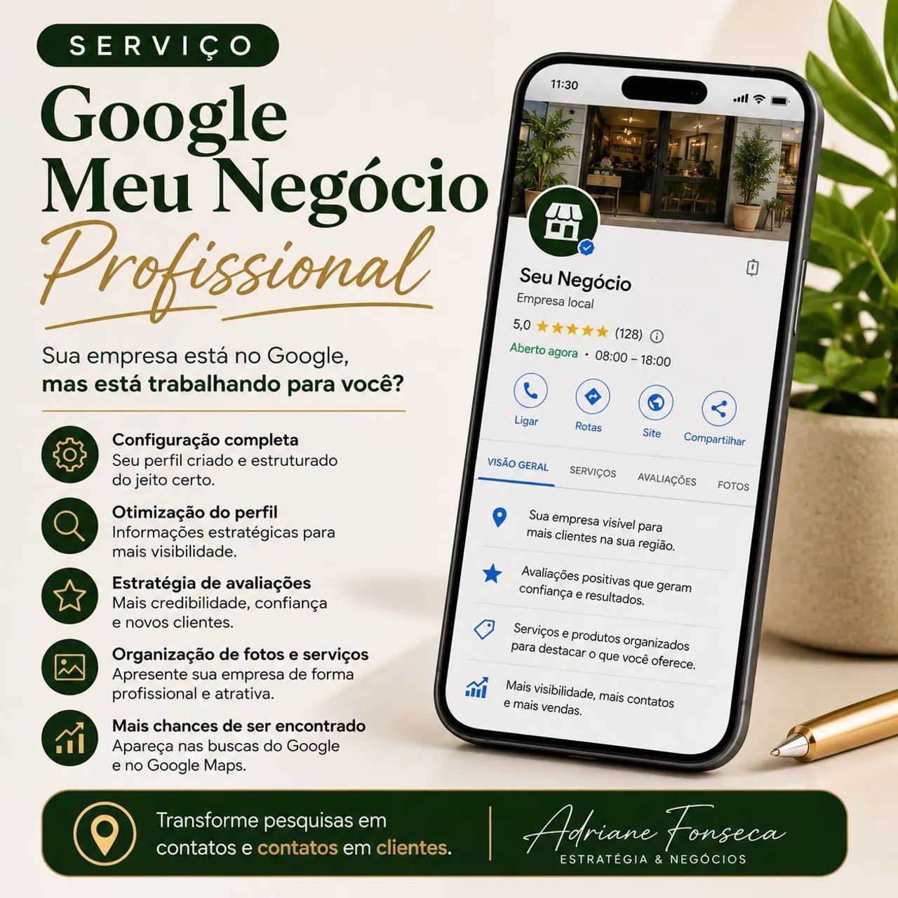 Configuração Google Meu Negócio 