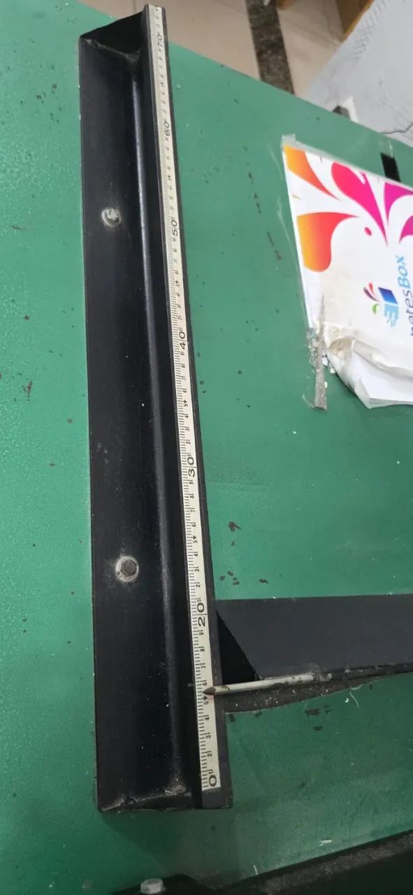 Guilhotina de papel profissional de facão semi industrial boca util de 70cm - Foto 6