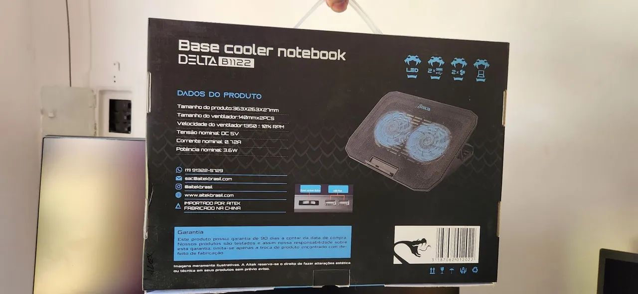 Air cooler para notebook 431117413700096002