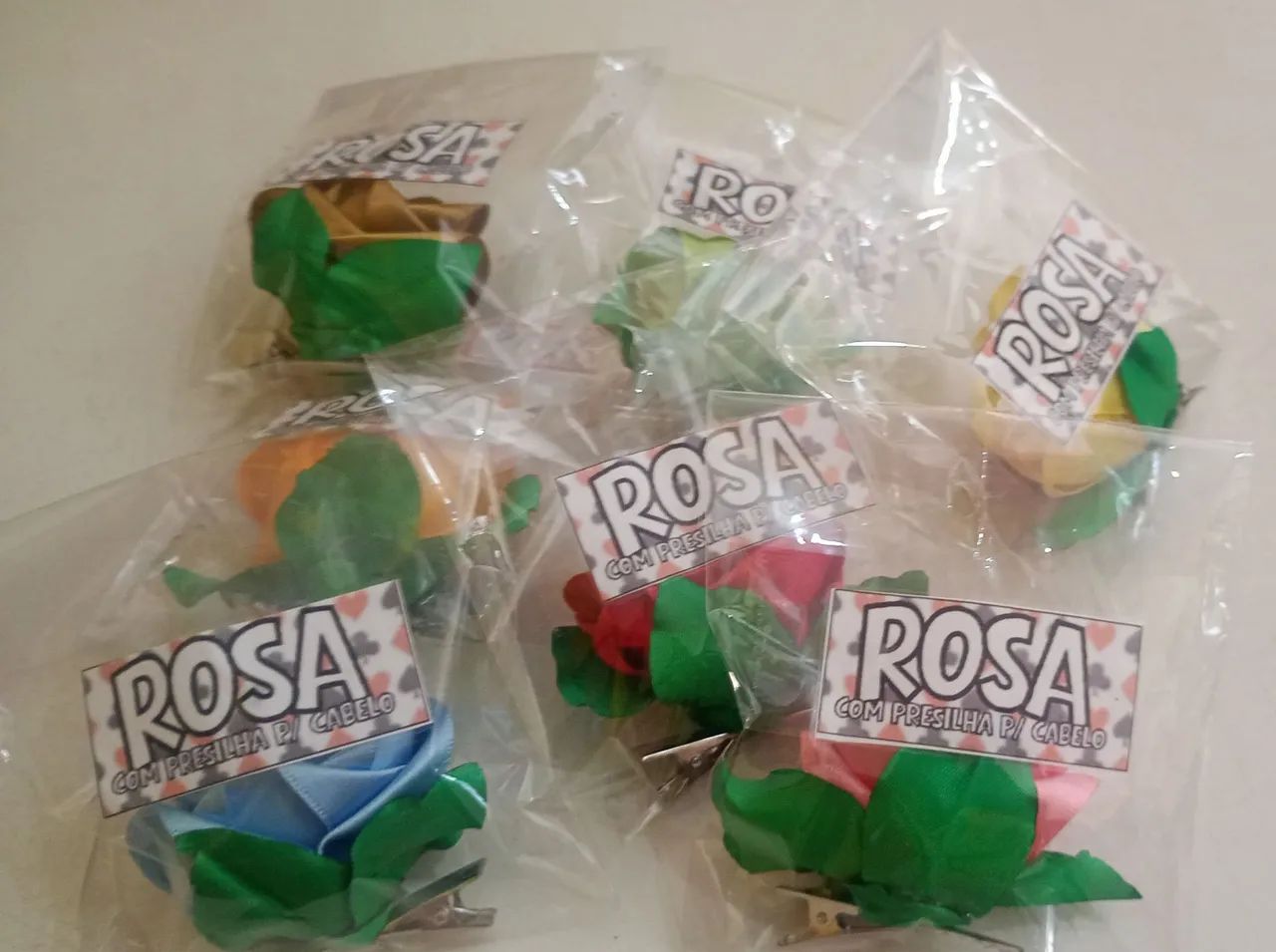 Presilhas de cabelo de rosas eternas  - Foto 4