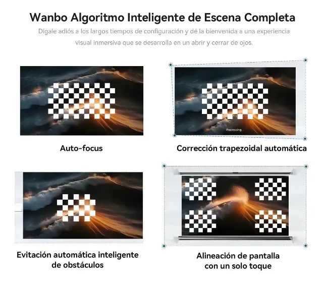 Liquidação - Projetor Wanbo Mozart 1 Branco - Home Cinema Branco (NOVO - caixa aberta) - Foto 5