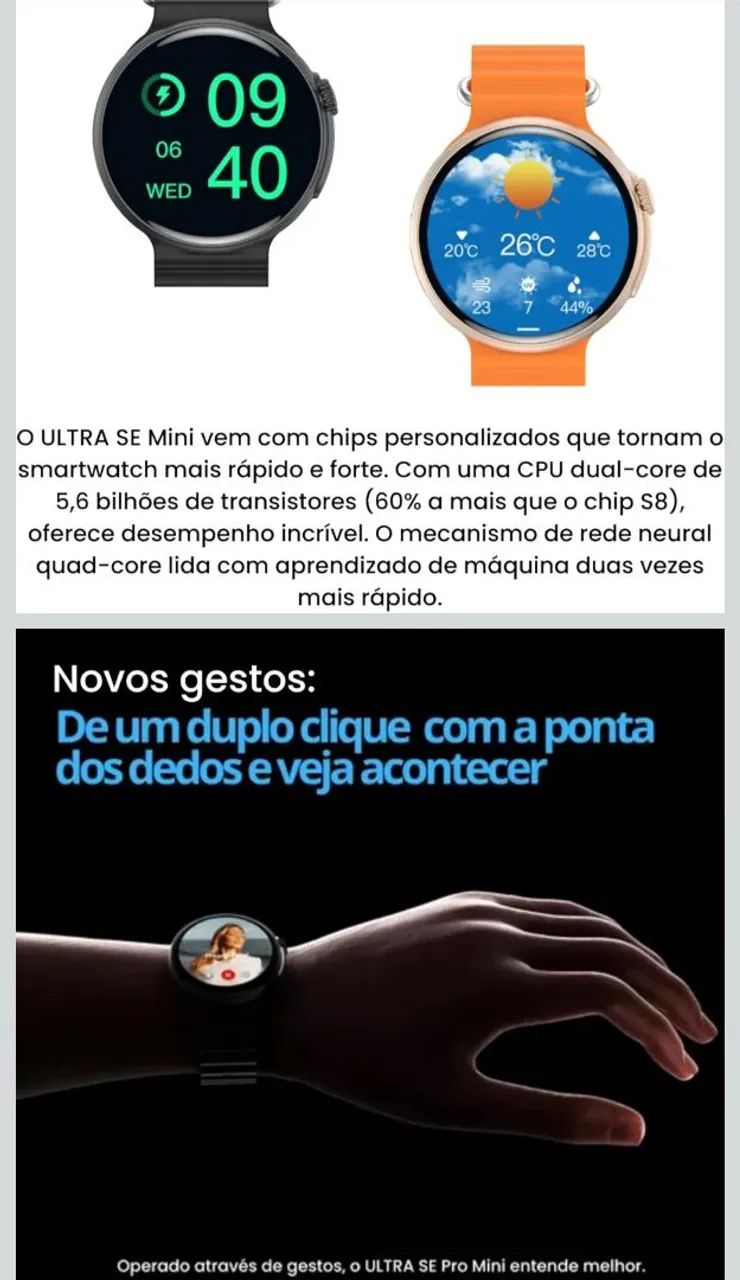 Smartwatch Microwear Ultra SE Mini  - Foto 5
