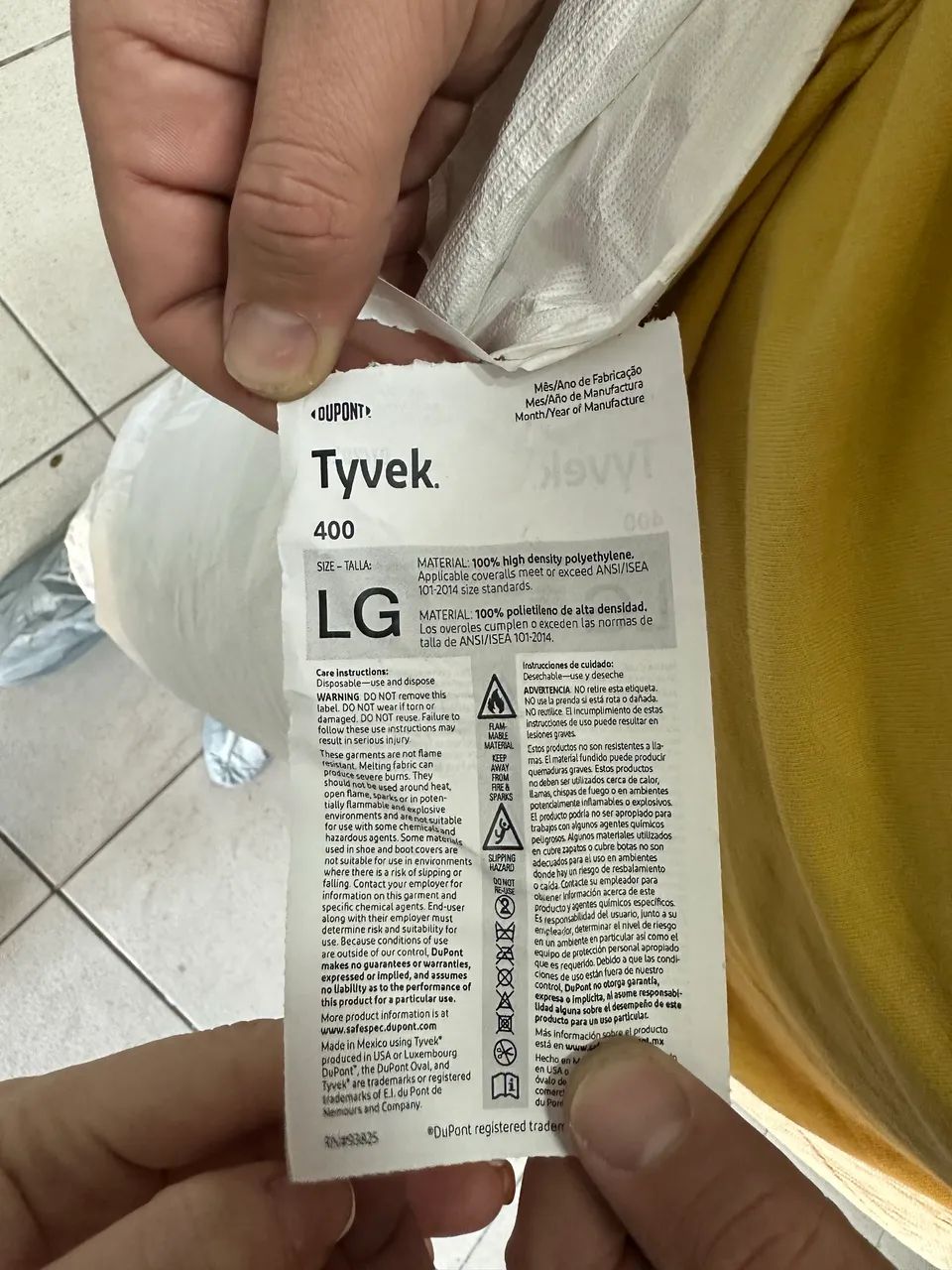 Macacão Dupont Tyvek 400 - Foto 2
