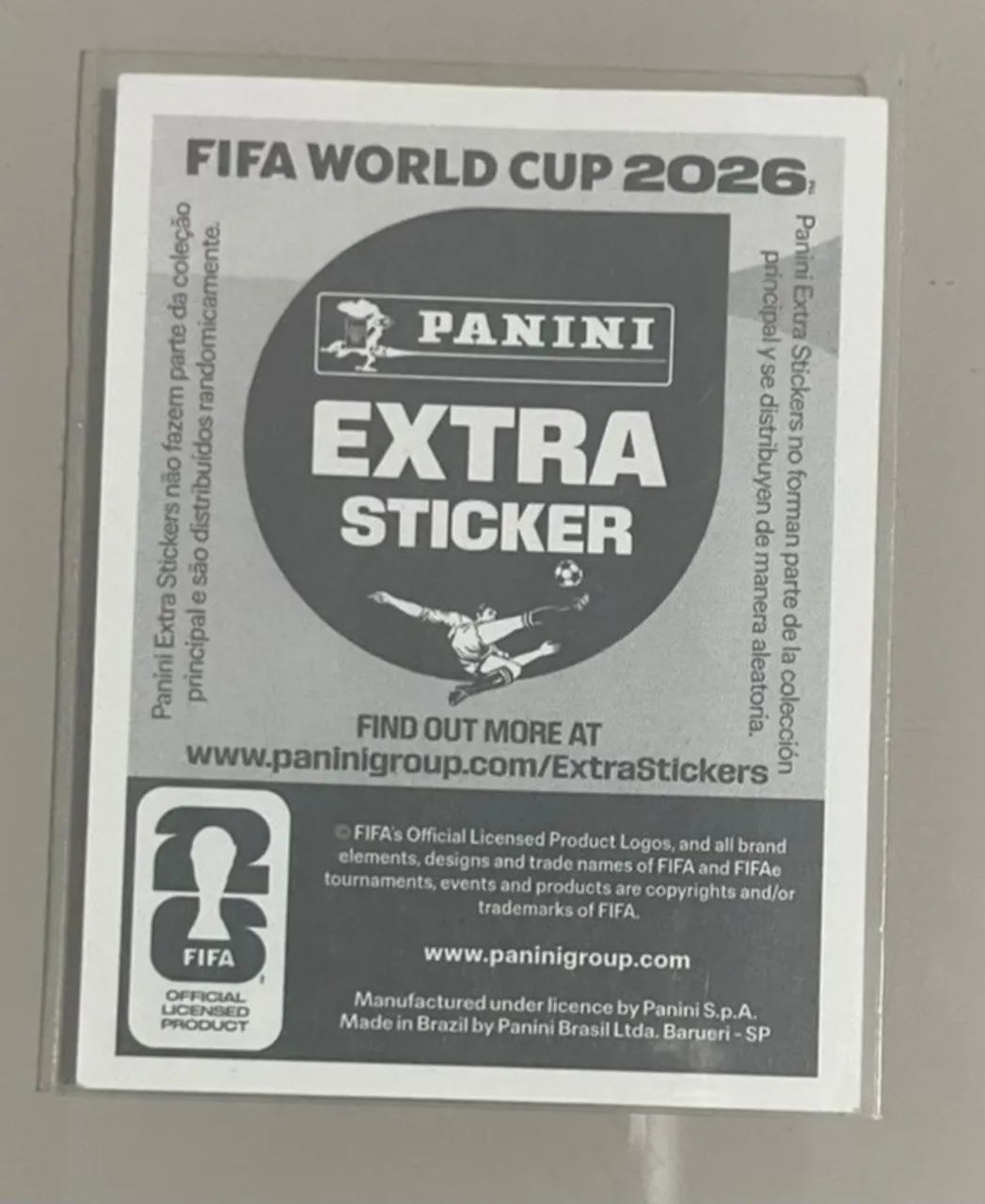 Figurinha Legend Prata Hakimi 2026 - Foto 2