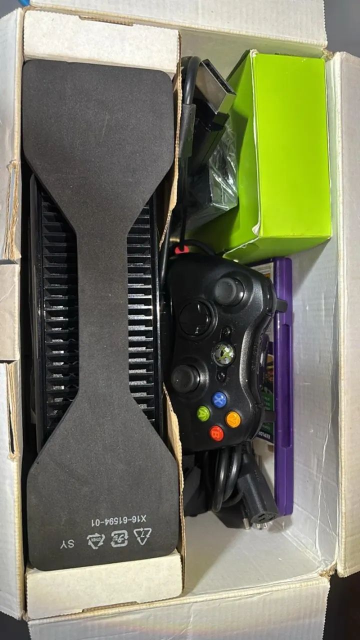 XBOX 360 BLOQUEADO COMPLETO NA CAIXA - Foto 5
