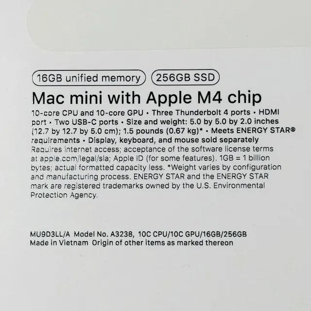 Mac Mini M4 | 256 GB SSD | 16GB RAM  - Foto 2