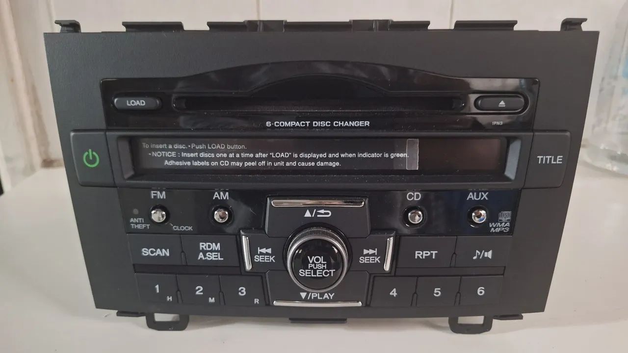 Rádio Cd Player 6 disc Honda CRV 2011