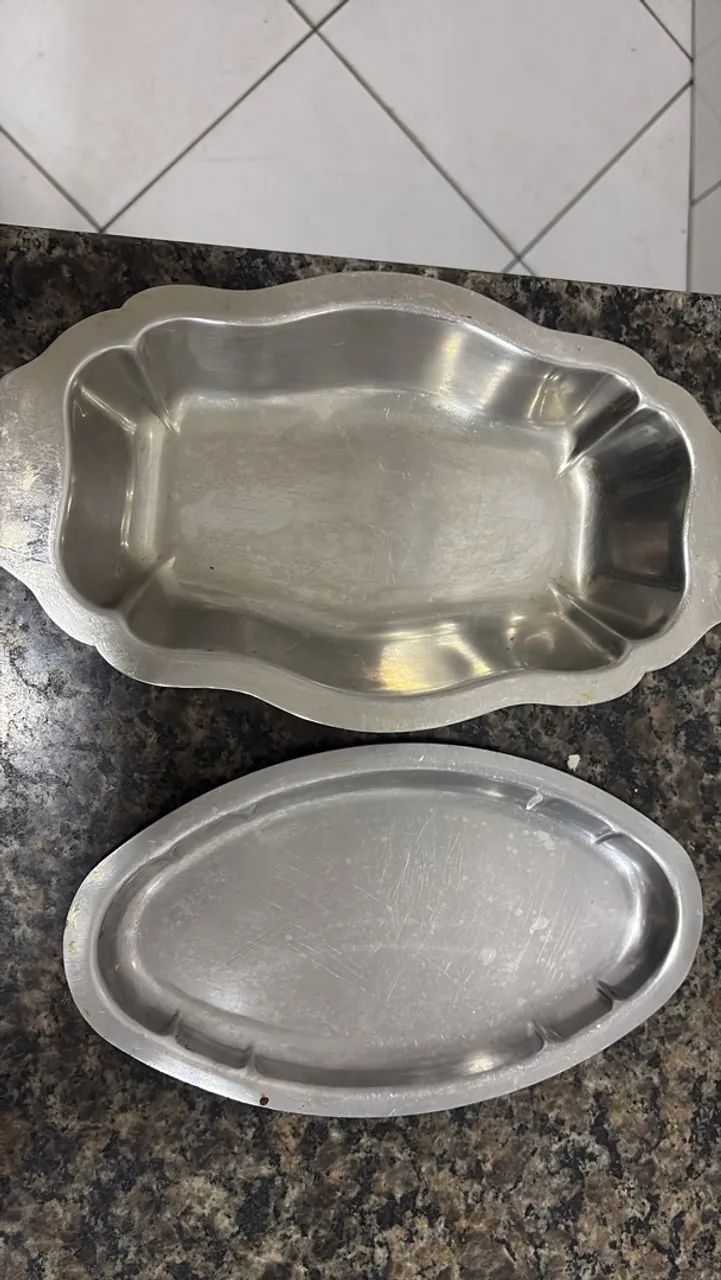 Travessas de inox
