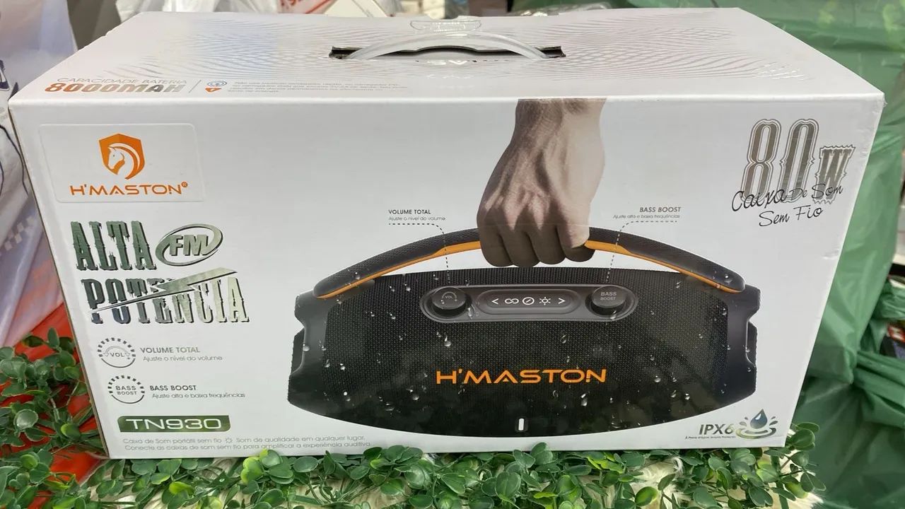 Caixa de som bombox hHMSTON 80w