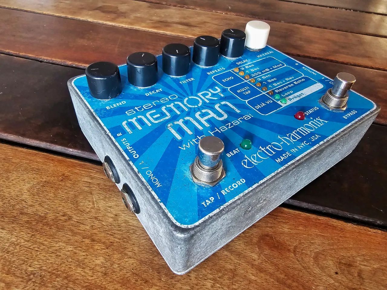 Pedal de delay | Electro-Harmonix Stereo Memory Man with Hazarai
