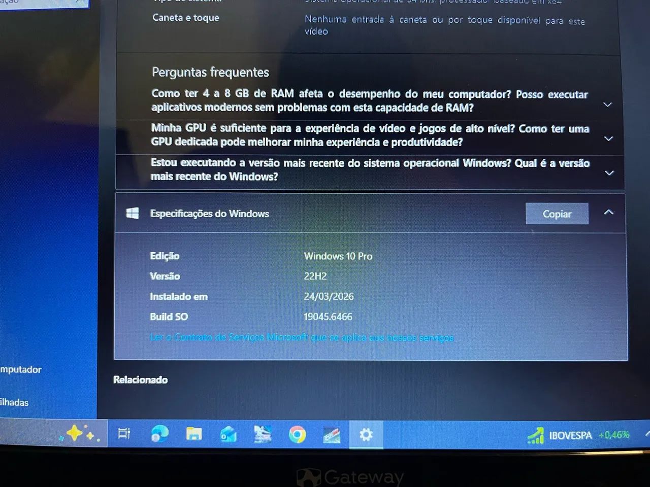 VENDO OU TROCO Notebook Gateway - Intel Core i3 - Foto 5