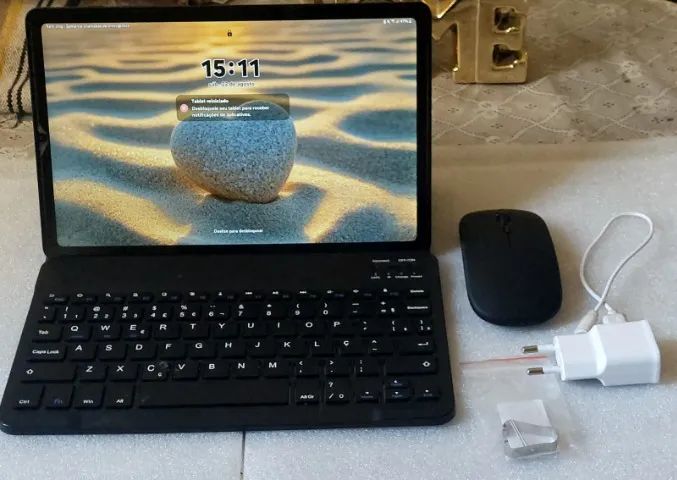 Tablet Samsung Tab S6 Lite 128GB + S Pen ponta de titanium + teclado e mouse - Foto 4