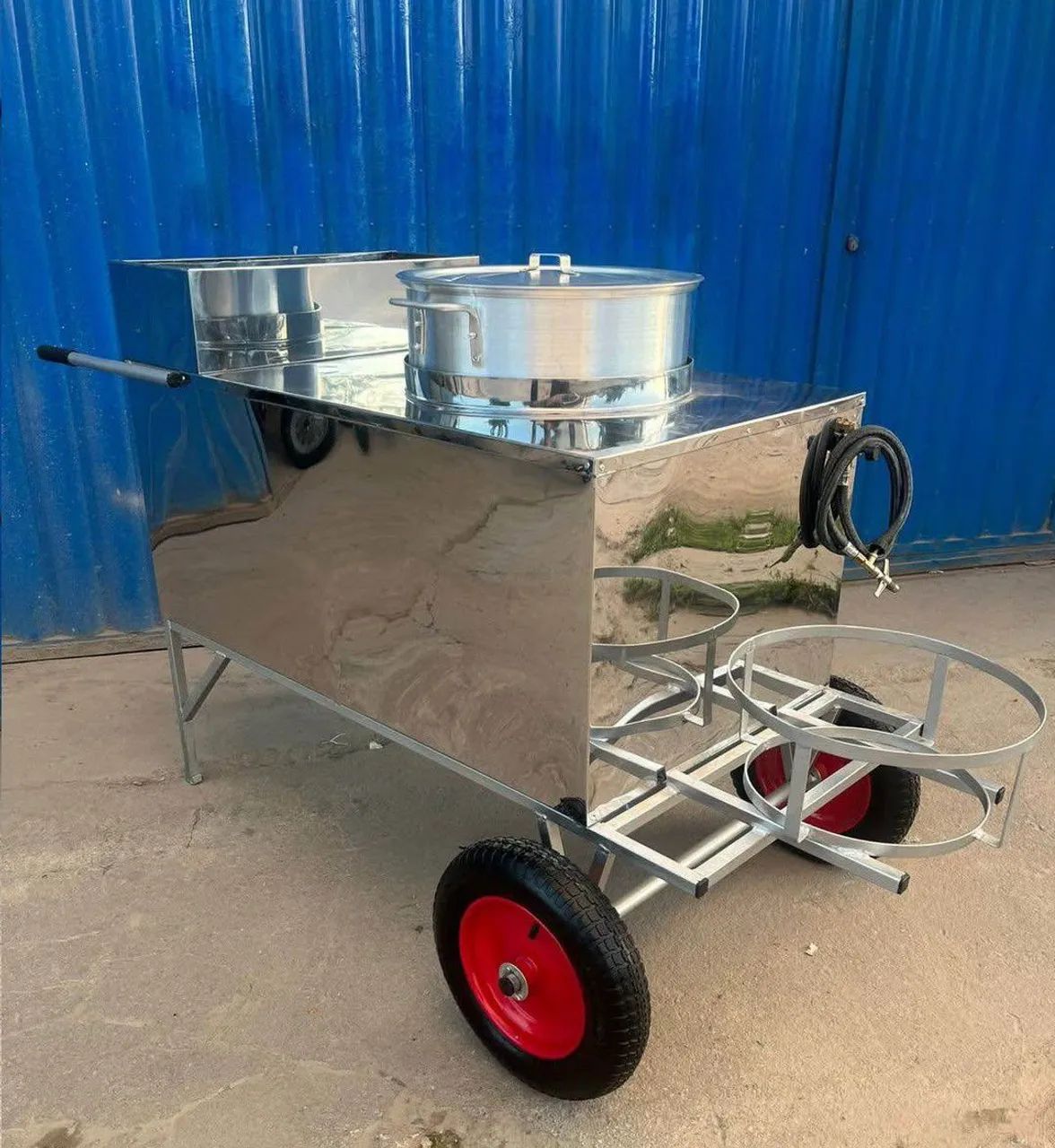 Carrinho de milho ou sopa inox com caldeirão 50 litros em até 10x sem juros no cartão  - Foto 2