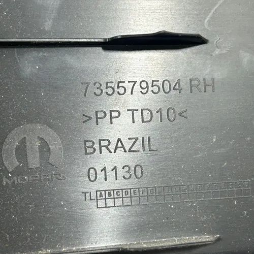 Acabamento Direito Coluna Central Jeep Renegade 2018 a 2021 Preto - Foto 6