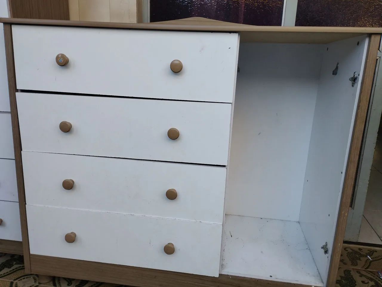 Conjunto de quarto infantil branco 3 peças  - Foto 4