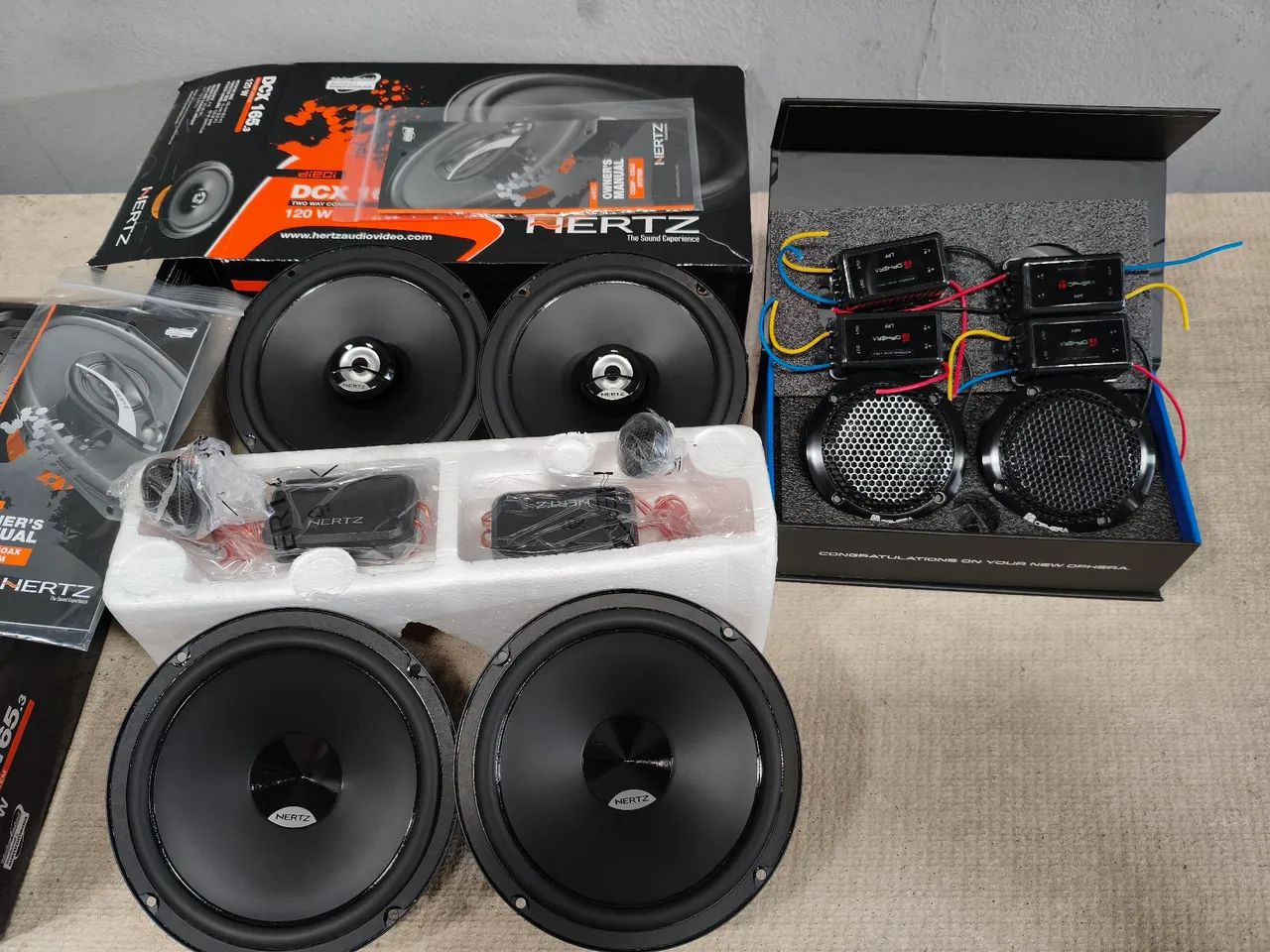 Kit 2 vias hertz + midrange ophera 