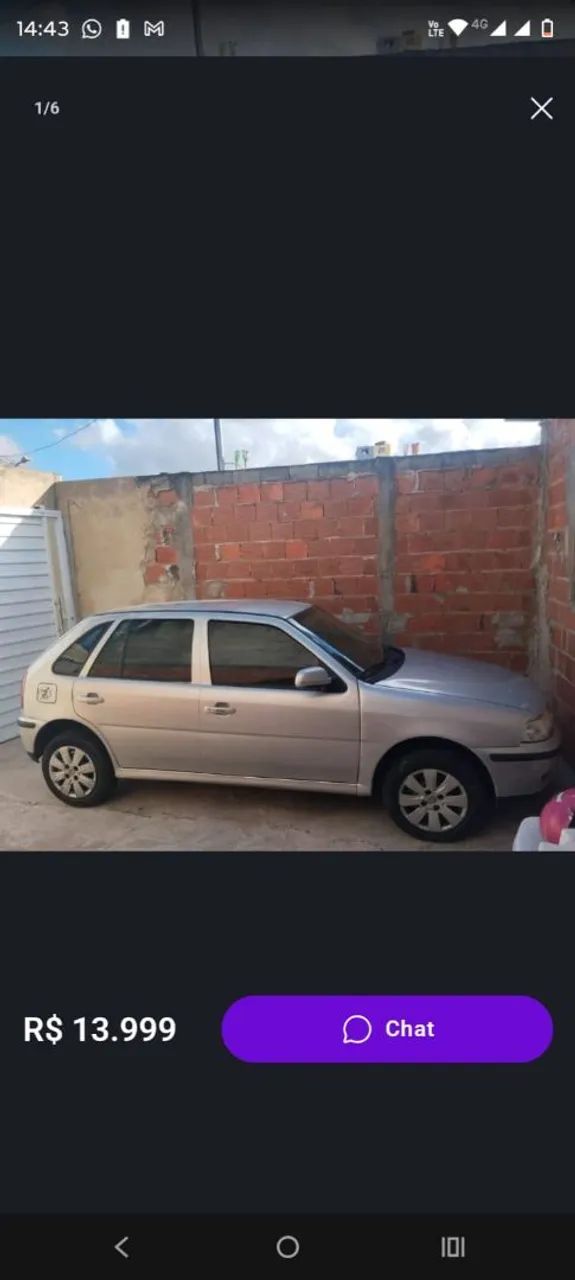 Volkswagen Gol Gol 1.0 Plus 16v 4p 2004