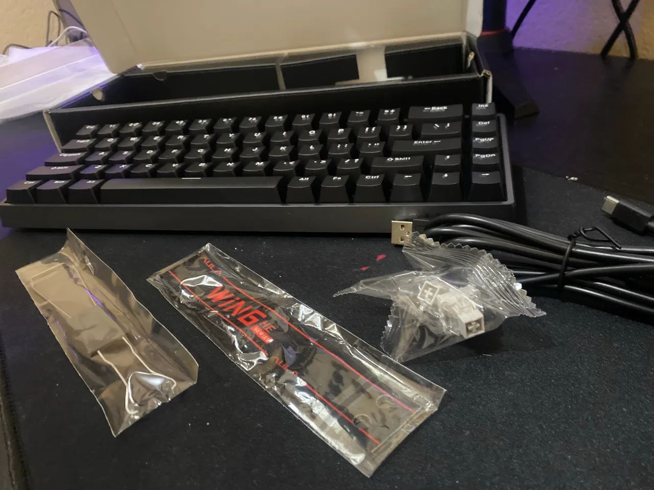 Teclado Magnético AULA Win68 HE Max 8000Hz - Novo - Foto 4