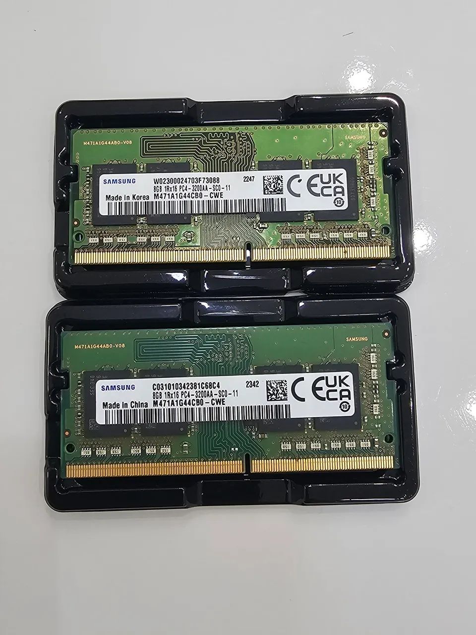 16 gb Memória Ram Samsung 2x8GB Ddr4 3200mhz Sodimm1.2v M471a1k43db1 - Foto 2