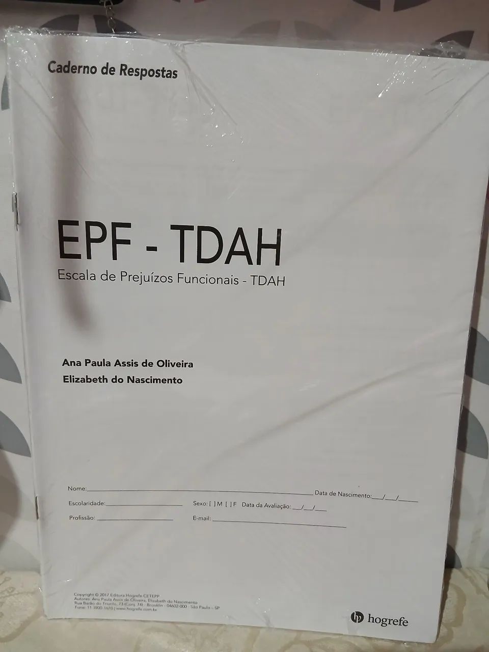EPF-TDAH - Questionário 25 Folhas