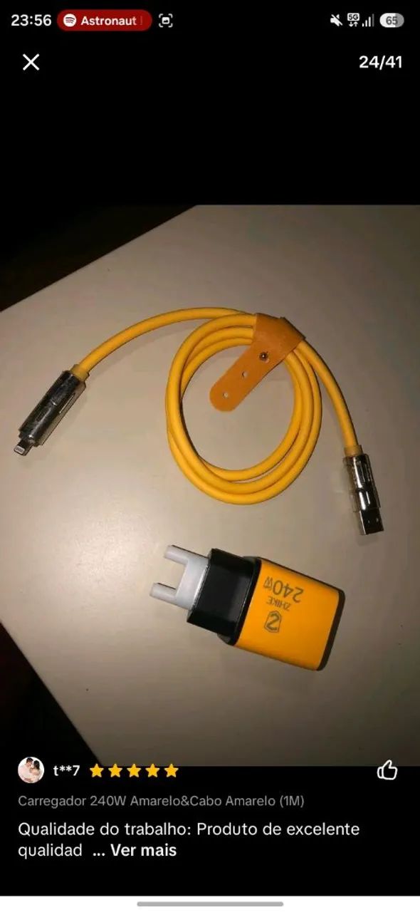 ? CARREGADOR TURBO 240W - Foto 5