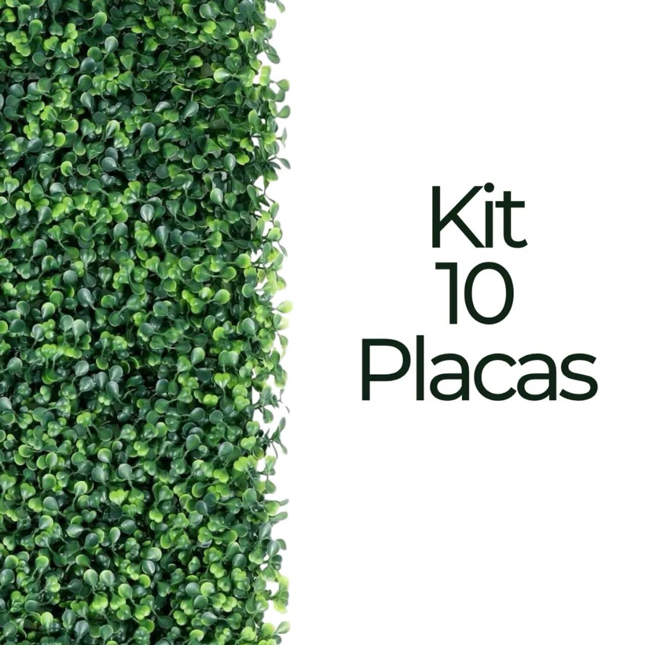 Kit 10 placas de grama artificial parede  - Foto 3