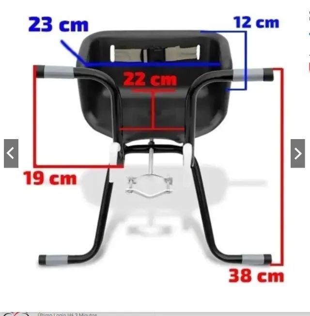 Cadeirinha para Bicicleta - Foto 3