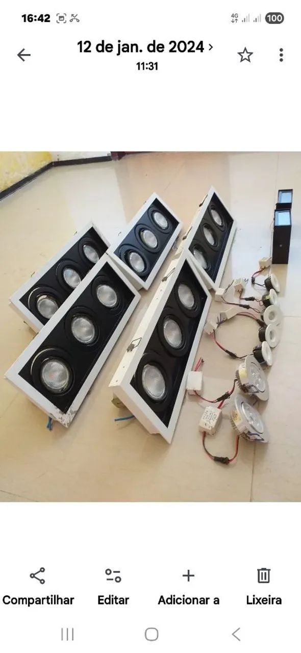 Conjunto de luminárias de teto e paredes preços variados.  - Foto 3